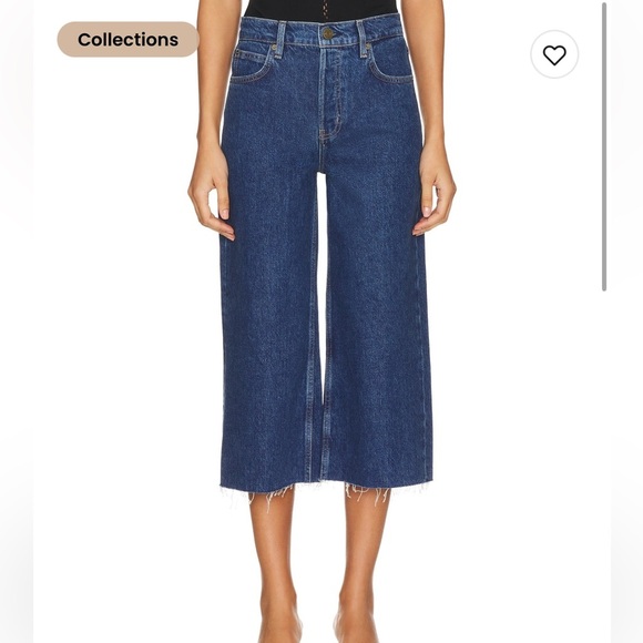 Frame High Rise Easy Capri Jeans - Picture 3 of 6